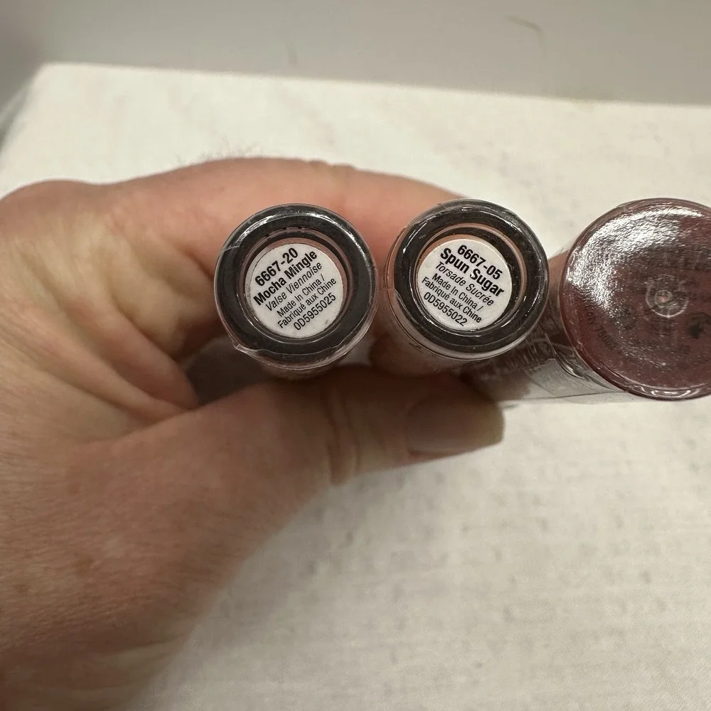 Lot Of 3 Sally Hansen Moisture Twist Lip Gloss & Color Fast Tint + Moisture Balm